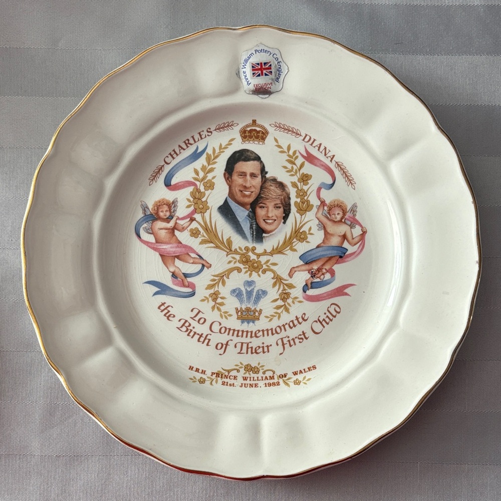 Prince William Pottery Co commemorative plate.